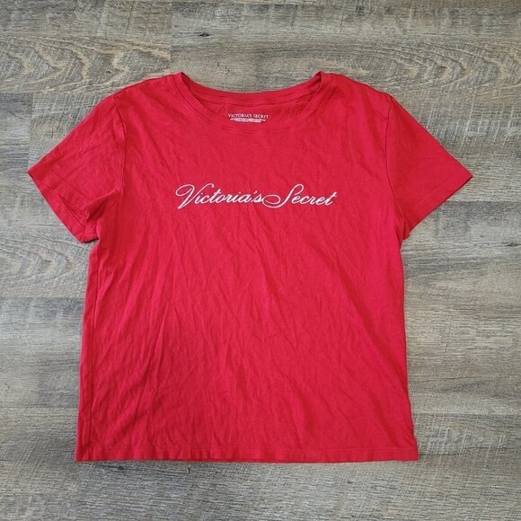 VICTORIA'S SECRET | Logo Short Sleeve Sleep Shirt | Sz. XS - Picture 3 of 8